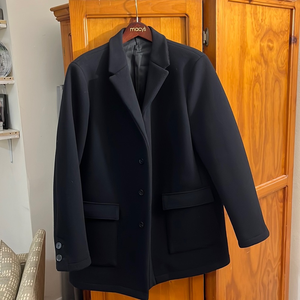 Emporio Armani Black Wool Car coat / Peajacket